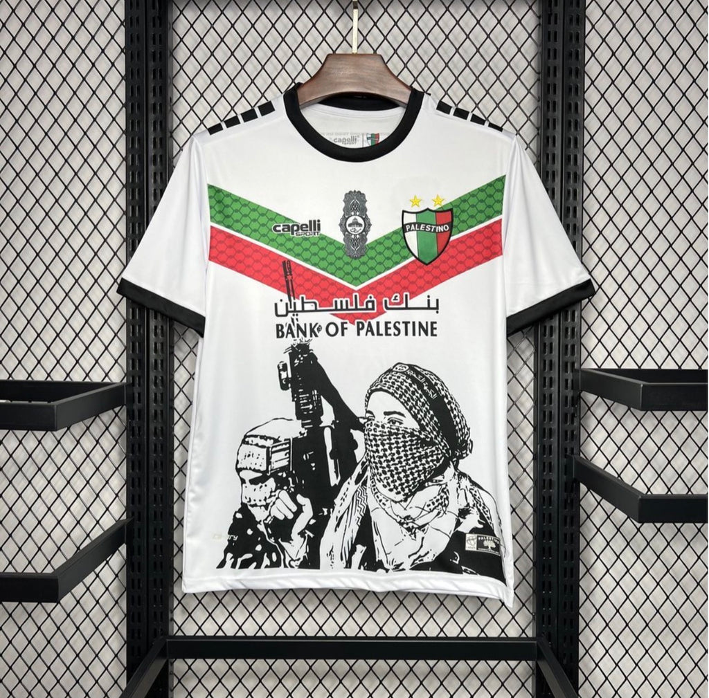 Maillot Palestino Blanc Graffiti 2024-25