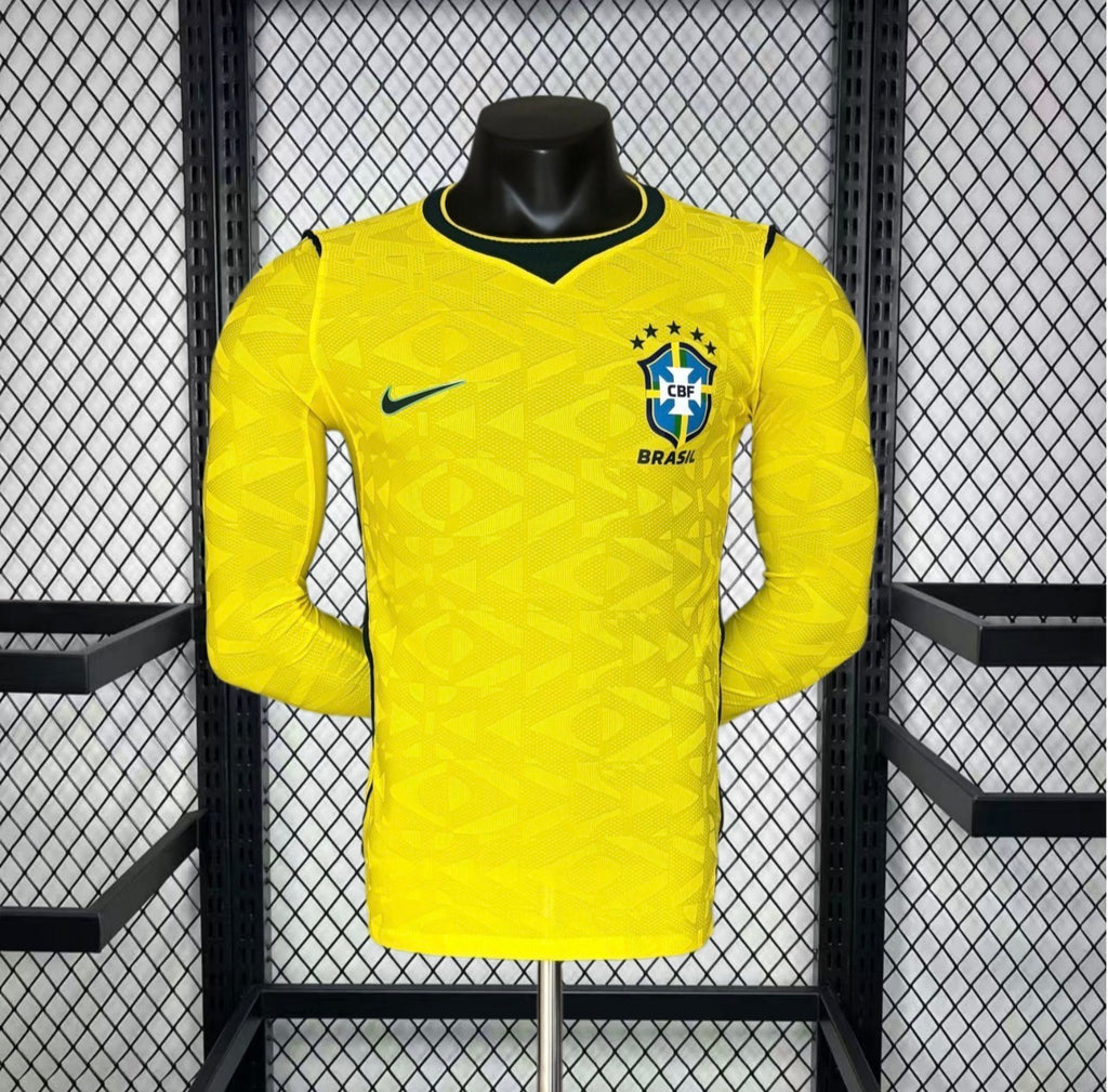 Maillot domicile Brésil 2026 Coupe du Monde manches longues – Homme