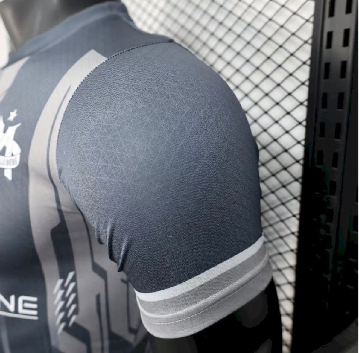 Men's gray Olympique de Marseille 2025/26 jersey