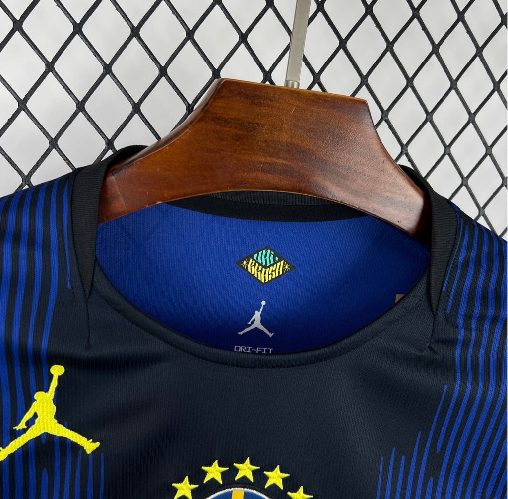 Maillot extérieur Brésil 2026 Coupe du Monde manches longues – Homme