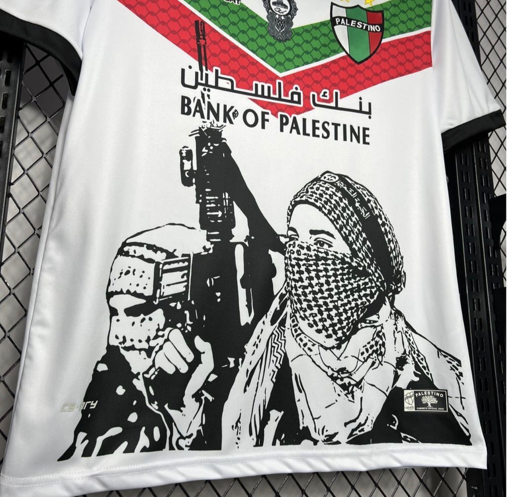 Maillot Palestino Blanc Graffiti 2024-25