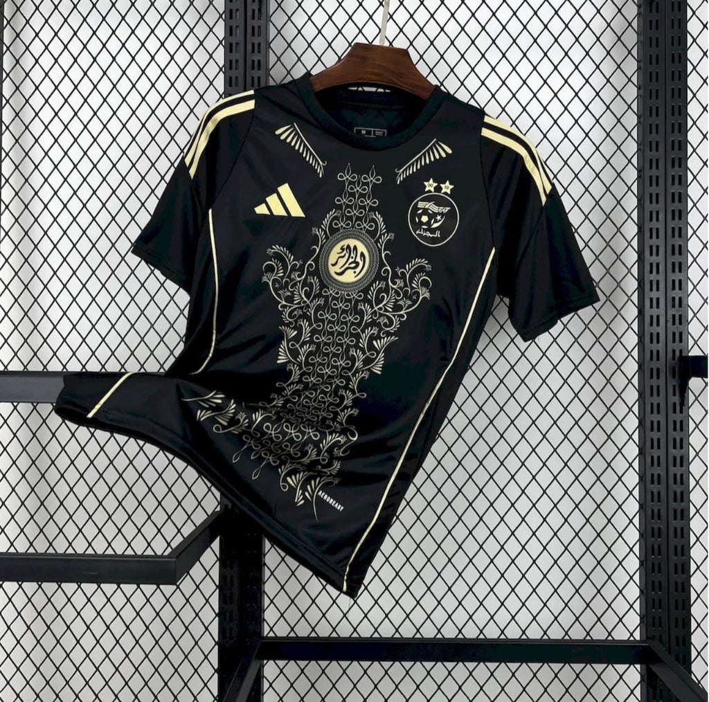 Algeria 2024/25 Karakou Black and Gold Jersey