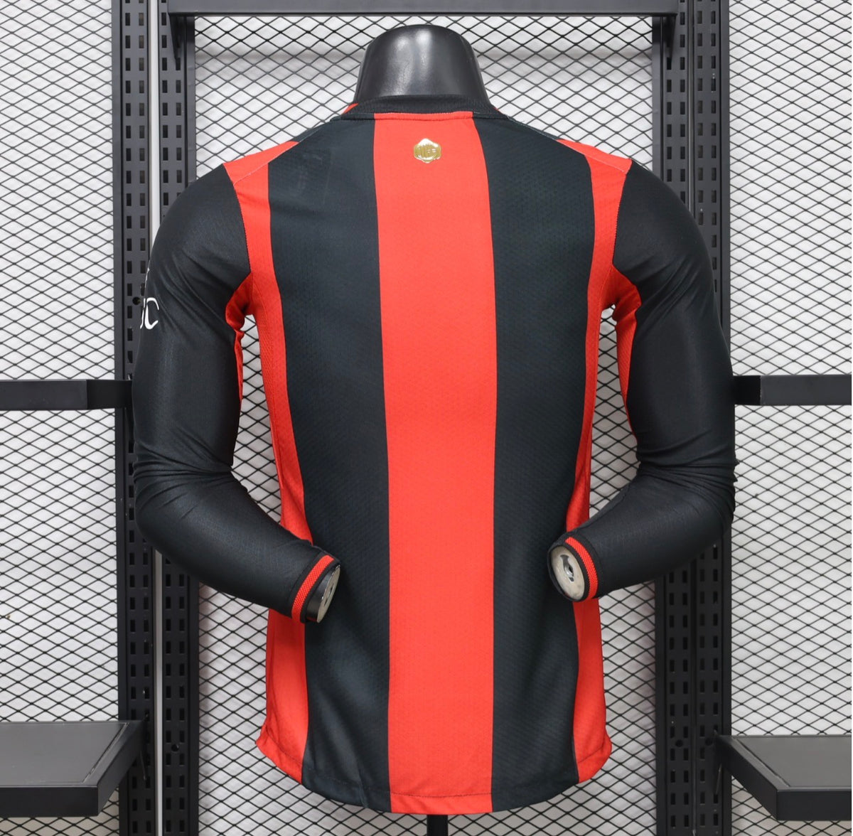 Men's AC Milan 2026-27 Home Long-Sleeve Player Version Football Jersey