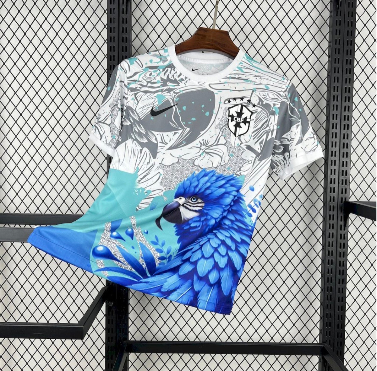 Brazil 2025/26 Parrot Edition Player Jersey White