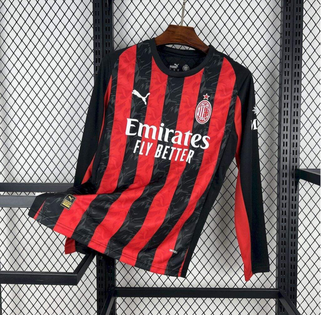 Maillot manches longues domicile AC Milan 2025/26
