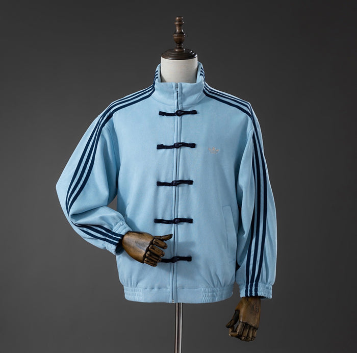 Veste style Tang (Nouvel An chinois) — Bleu ciel