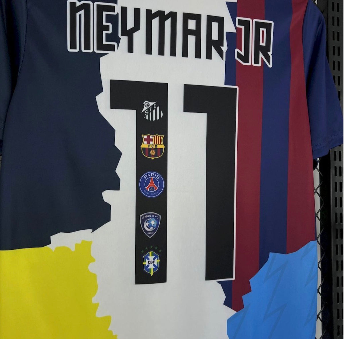 Maillot Neymar da Silva Santos Júnior, mix de tous les clubs