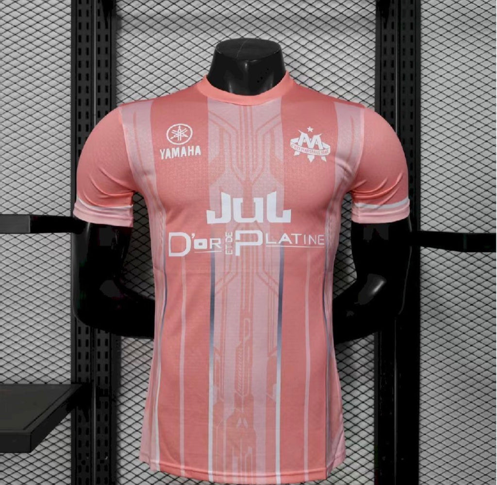Maillot rose homme de l’Olympique de Marseille 2025/26