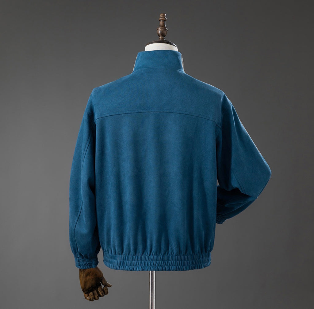 Veste style Tang (Nouvel An chinois) — Bleu jean