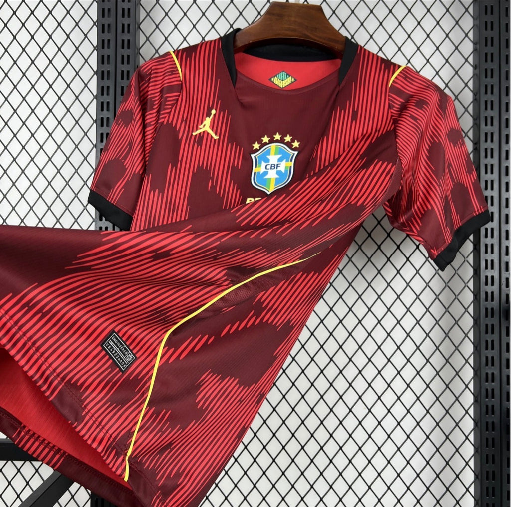 Maillot de football Brésil 2026 version gardien homme.