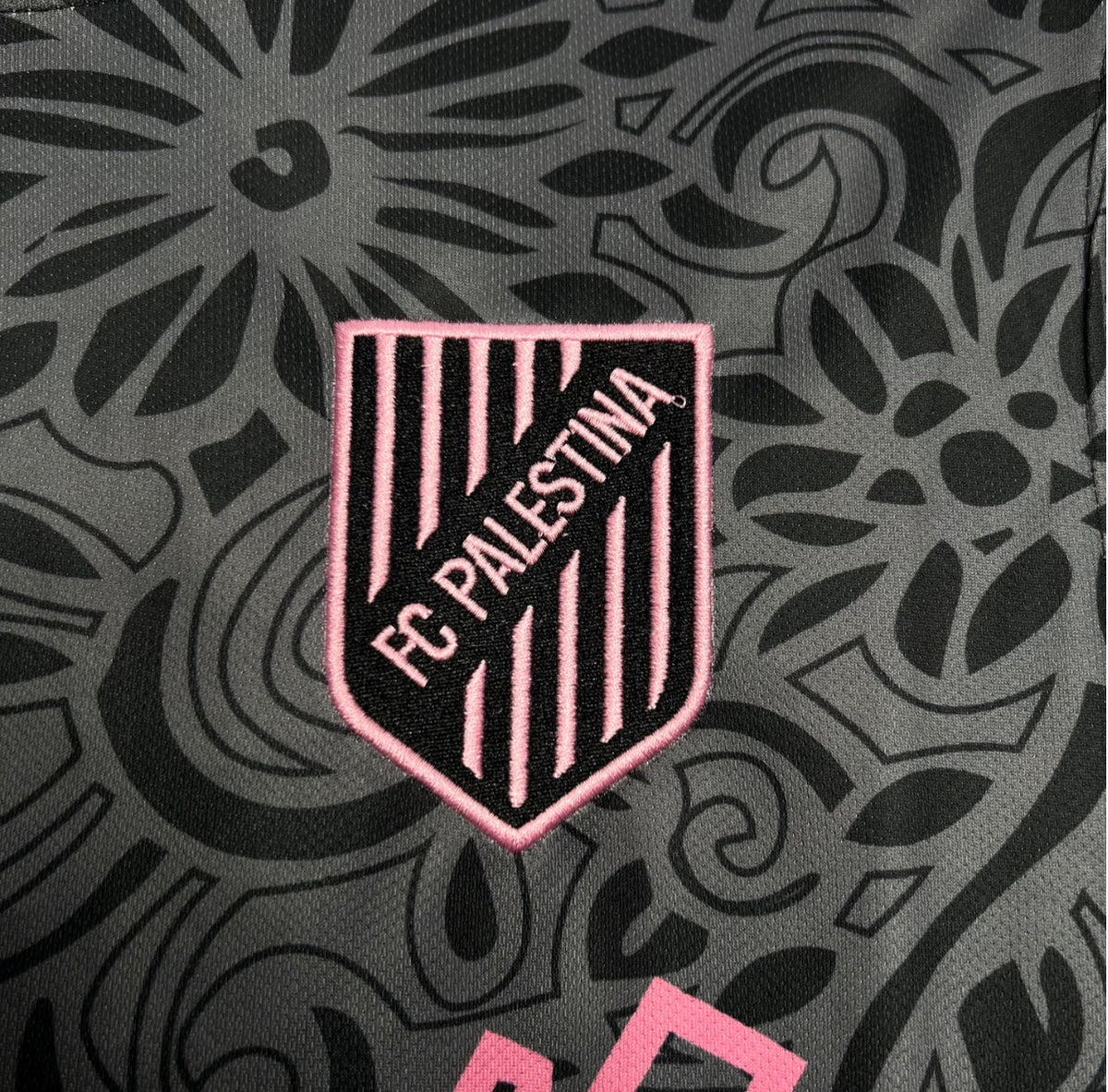 Men's Black Palestino Pre-Match T-Shirt 2023-24