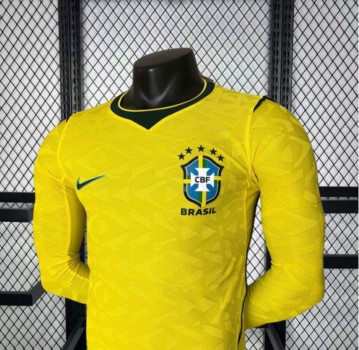 Men's Brazil 2026 World Cup Long-Sleeve Home Jersey