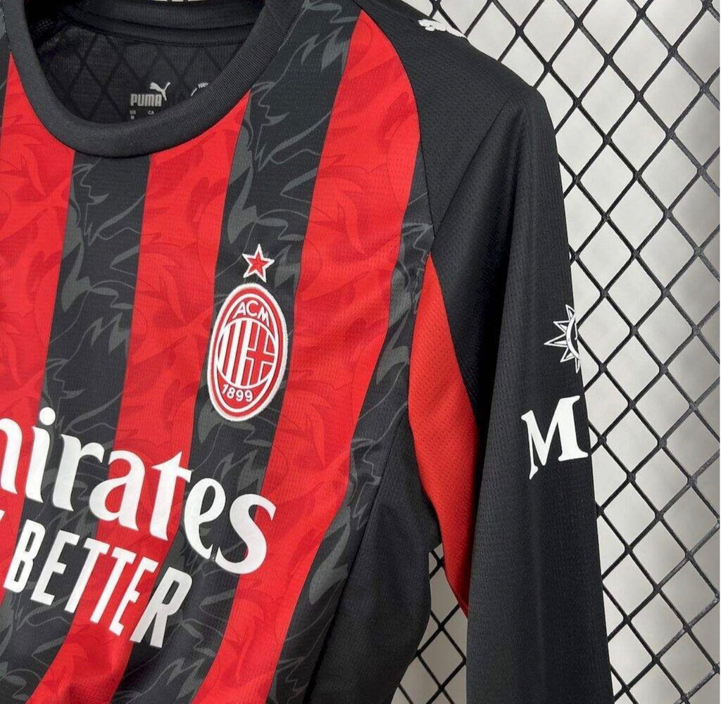 Maillot manches longues domicile AC Milan 2025/26