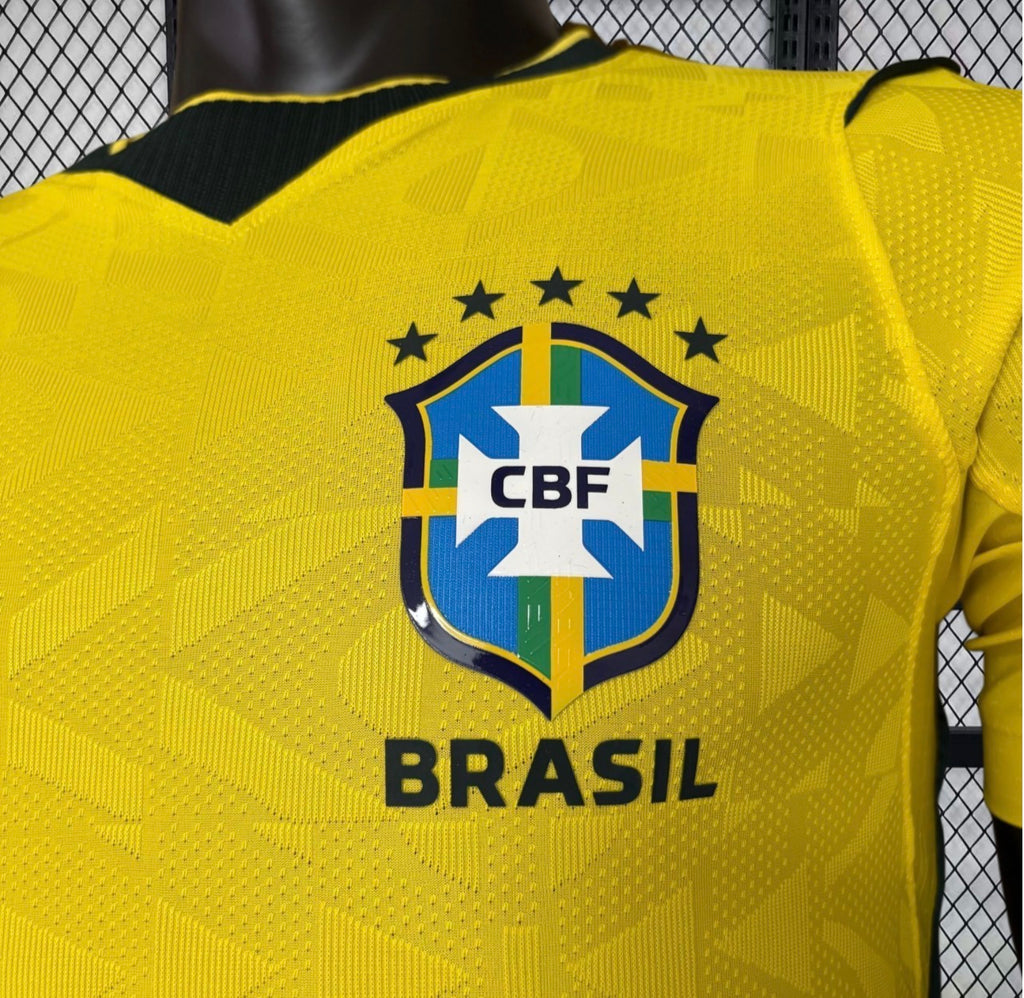 Maillot domicile Brésil 2026 Coupe du Monde manches longues – Homme