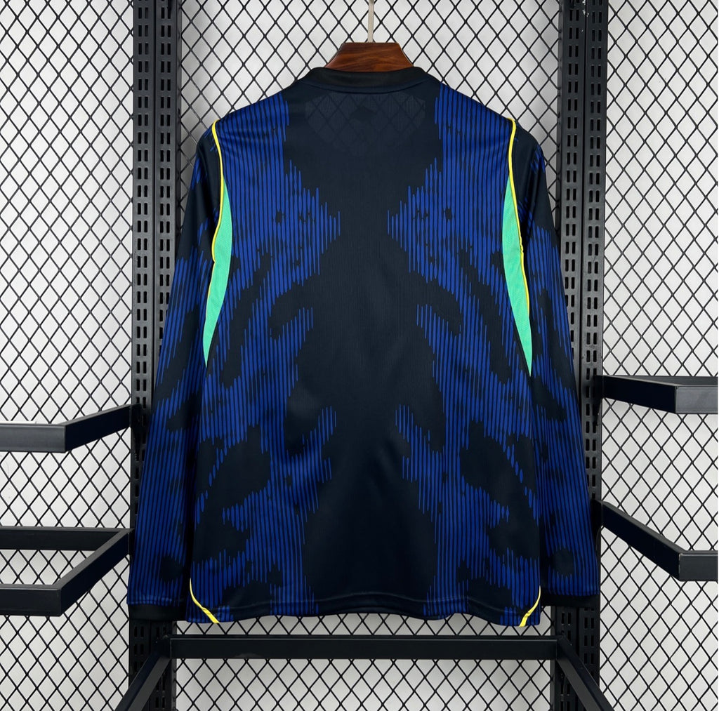 Maillot extérieur Brésil 2026 Coupe du Monde manches longues – Homme