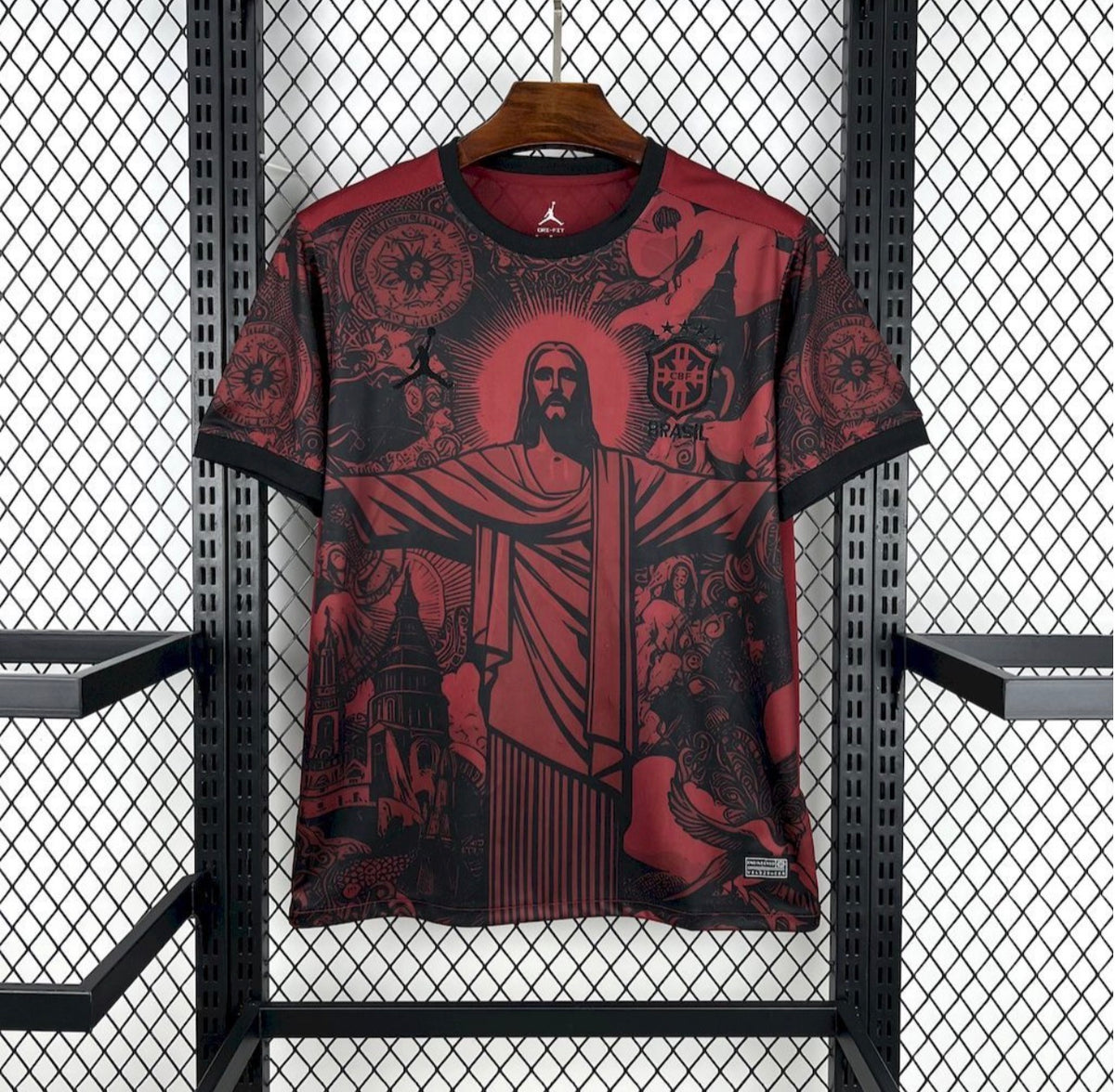 Special Edition Jordan Black and Red Brazil 2025/26 Jersey
