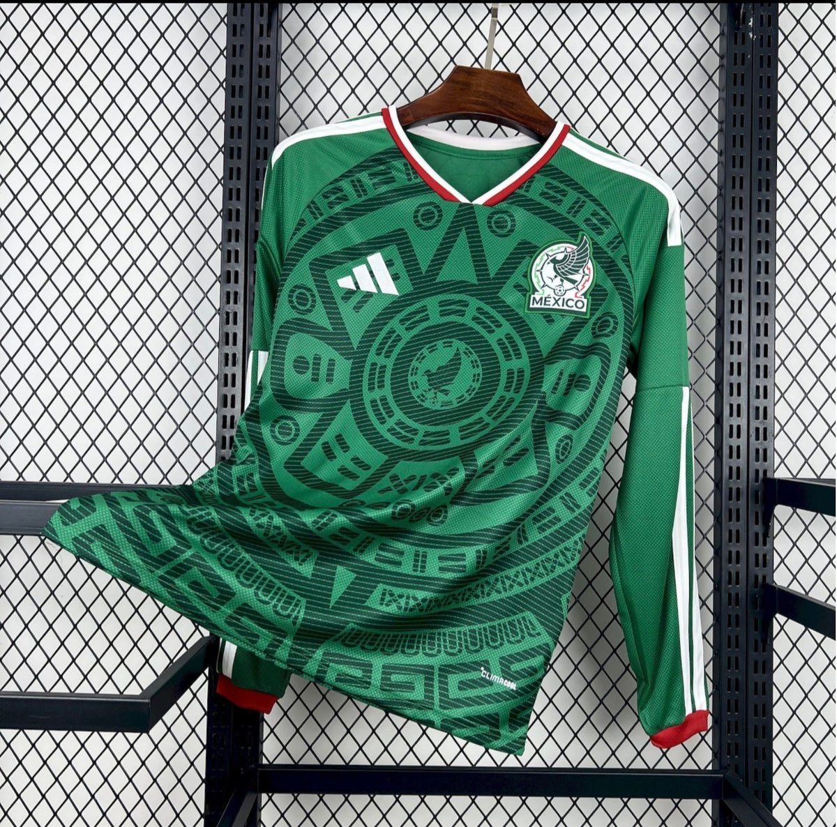 Mexico 2026 World Cup Men's Long-Sleeve Home Jersey