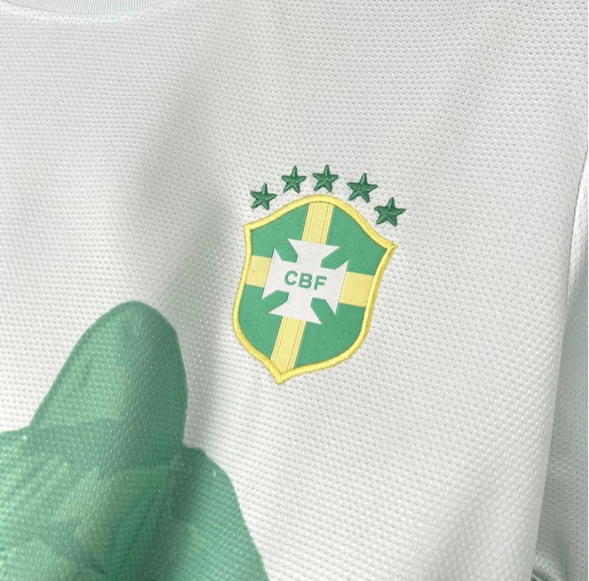 Green and White Brazil Jersey 2025/26